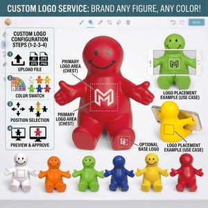Custom Logo Smiley Man Stress Ball and Phone Holder PU Squeeze Desktop Stand <b>for</b> Promotional <b>Gift</b> - Product Image 5