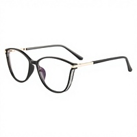 87041 Lunettes optiques TR90 unies, montures anti-lumière bleue, lunettes de mode transfrontalières anti-rayonnement informatique
