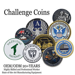 Các Nhà Sản Xuất Kim Loại Die Cast Kẽm Hợp Kim Tùy Chỉnh Trò Chơi Thẻ Poker Chip Honor Thách Thức Đồng Xu Kỷ Niệm Trọng tài Toss Đồng Xu - Product Image 2