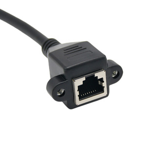 Cat6 Ethernet Extension <b>Cable</b> <b>Rj45</b> Male To Female 1 Port Copper Wire For Network Cabling - Product Image 2