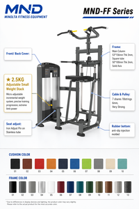 Appareil d'entraînement fonctionnel de nouvelle conception pour la <span class=keywords><strong>musculation</strong></span>, équipement de fitness commercial pour salle de sport, machine d'aide à la traction/dips - Product Image 2