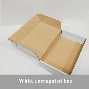 Caja de Cartón Corrugado para Envíos <span class=keywords><strong>Internacionales</strong></span>, Color Blanco y Marrón, para Perfumes, Pequeñas Empresas y Sombreros - Product Image 2
