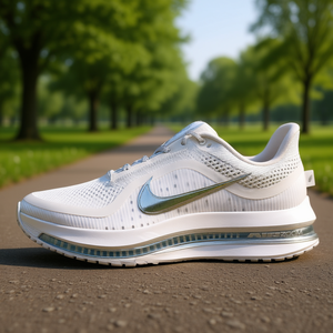 รองเท้าวิ่ง Air Zoom Pegasus Premium สีขาวเมทัลลิกซิลเวอร์ สำหรับทุกเพศ วัสดุตาข่ายด้านบน พื้นรองเท้าด้านนอกทำจากยาง พื้นรองเท้าชั้นกลางทำจาก EVA เหมาะสำหรับฤดูใบไม้ผลิ - Product Image 2