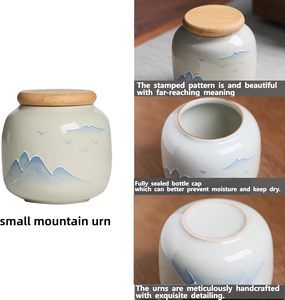 Petite urne en céramique pour cendres d'animaux de compagnie, mini urne commémorative pour chat ou chien, pour commémorer la perte d'un animal bien-aimé - Product Image 5