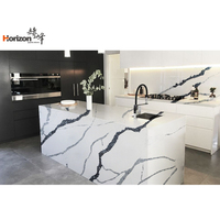 2023 Horizon mince dalle de quartz blanc pur 1cm dalles de quartz