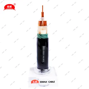 0.6/1kv Aluminum Conductor Xlpe Insulation Pvc Sheath Armoured Power Cable 4c 50mm