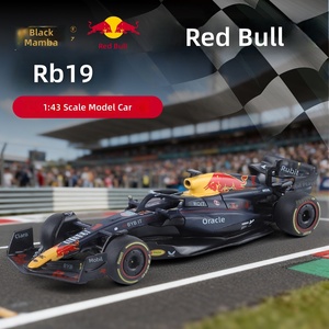 Modèle de voiture de course F1 RB19 en alliage moulé sous pression, jouet pour enfants, cadeau de haute qualité, proportion 1:43, roues à roulement libre - Product Image 1
