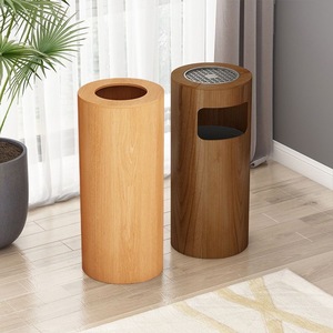 Đứng Bằng Gỗ Thùng Rác Có Thể Có Nắp Đậy PP Chất Liệu Khách Sạn Chất Thải Thùng Cho Trong Nhà/Ngoài Trời Nhà Xe Văn Phòng Patio Công Nghiệp Tái Chế Bin Sử Dụng - Product Image 3