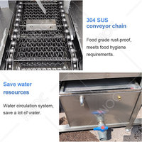 Machine de lavage et de séchage HNOC pour plateaux alimentaires, bacs à déchets, bacs à poisson et caisses