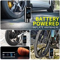Pompe de compresseur d'air sans fil Portable 150 PSI pour pneus de moto de vélo de voiture gonfleur de pneu numérique rapide