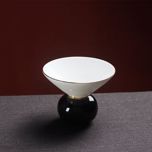 Tazón de Cerámica para Postre y Helado, con Base Alta, Estilo Occidental, Negro y Blanco, Resistente, para Uso en Restaurantes, Marca <span class=keywords><strong>Pioneer</strong></span> Craftsman - Product Image 5