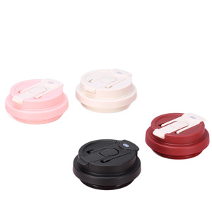 Flying Lion Lily Of The Valley Cup Lid Pink Reusable Leak Prevention For Water Coffee Cups - Product Image 3