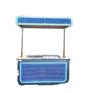 Carrito de Helados Móvil de Acero Inoxidable Resistente a la Corrosión, Serie XC-EGO, Fabricación en Fábrica, para Cafetería al Aire Libre, Personalizado - Product Image 1