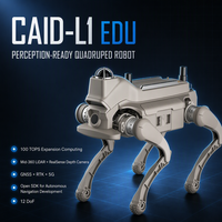 Robot Quadrupède Électronique Intelligent : Jouet pour Chien avec Reconnaissance Visuelle, Moteur LiDAR+Realsense 360° YY-CAID-L1 EDU