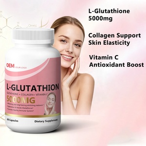 Capsules de L-Glutathion 5000 MG à Marque Blanche OEM, Collagène, Vitamine C, Éclaircissant Cutané, Antioxydant, Complément Beauté - Product Image 2