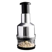 Presse-ail multifonctionnel en acier inoxydable pour cuisine, coupe-oignon manuel, hachoir à légumes, trancheur et éplucheur d'oignon et d'ail