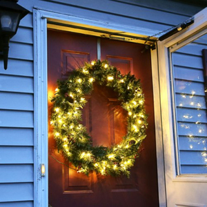 Cây Xanh Vòng Hoa Tuyết thông chuỗi đèn nhân tạo cây kim ngân hoa trang trí ánh sáng với hoa swags ánh sáng ban đêm dải - Product Image 5