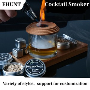 Nhà máy cung cấp sáng tạo Cocktail hút thuốc Hộp Quà Tặng thiết lập nhà bếp hookah công cụ thuộc về phụ kiện Thủy Tinh Rượu vang. - Product Image 4