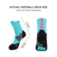 LINGTU Chaussettes de basket-ball de marque personnalisée Chaussettes de basket-ball épaisses à fond de serviette court Sox Running Sports Elite