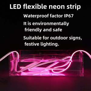 Tira de Luz LED de Silicona Flexible de Neón de un Solo Color o RGB, 50M, 6x12mm, 8x16mm, 1cm, 2.5cm, DC12V, 24V, AC110V, 220V, para Letreros Luminosos - Product Image 6