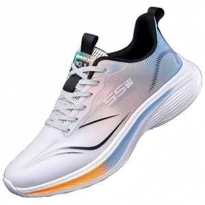 Chaussures de course à lacets pour hommes, en maille respirante, ultra légères, décontractées, semelle souple, absorbant les chocs, antidérapantes, printemps-été - Product Image 5