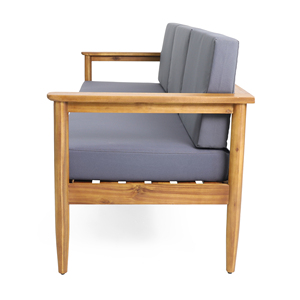 Conjuntos de Sofás Minimalistas para Exteriores, Muebles Elegantes de Madera de Teca - Product Image 5