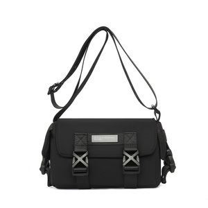 OEM Men's Casual <b>Nylon</b> Sling <b>Bag</b> Custom Waterproof Crossbody Messenger Zipper Closure Polyester Lining <b>Shoulder</b> Fashionable - Product Image 1