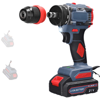 Tournevis électrique portatif sans fil 20V de qualité industrielle avec moteur sans balais, poignée antidérapante et batterie lithium-ion, couple de serrage 240N/m