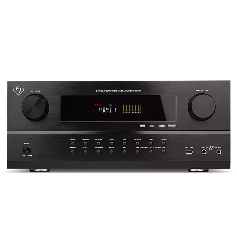 HyperSound 5.1CH ad alta potenza HD Home Theater surround amplificatore AV ricevitore con decodifica RAW