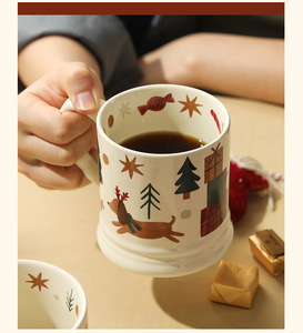 Nouvelle Arrivée 2025 – Tasse à Café Créative en Céramique pour Noël, Petite Tasse Domestique - Product Image 4