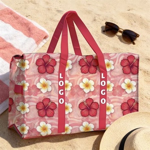Bolsa de Polipropileno Personalizada, Impermeable, Reutilizable, con Cierre Grande, para Mudanza, con Estampado de Flor de Hibisco <span class=keywords><strong>Aloha</strong></span>, Bolsa de Compras de PP - Product Image 5