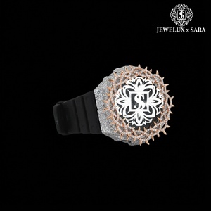 Reloj de Diamantes Moissanite con Incrustaciones de Oro, el Más Vendido, para Reuniones de Negocios, Eventos Formales y Uso Casual, Disponible para la Venta - Product Image 4