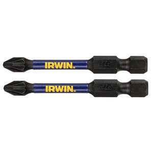 Irwin-IW6061414กระทบ Pro screwdriving บิต Pozidriv (2ชิ้น) -ซ็อกเก็ต5054905252595กระทบกระเทือนและอุปกรณ์เสริม - Product Image 1