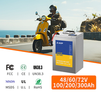 ADF 48V 60V 72V 100Ah 200Ah 300Ah Baterai Lithium LiFePO4 Sumber Daya Baterai untuk Skuter Sepeda Motor Listrik Becak