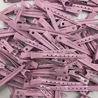 Nouvelles pinces à cheveux en métal à bec de canard de 9 cm à 8 trous, accessoires de salon, pinces de sectionnement des cheveux pour les outils d'extension de cheveux