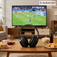Casque audio supra-auriculaire BH682G Auracast BT, Bluetooth 6.0, diffusion multi-appareils LE Audio, latence ultra-faible, autonomie de 35 heures, idéal pour les musées et les diffusions