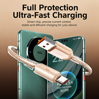 Kabel USB Transparan Berjalin dengan Konduktor Tembaga Murni untuk Pengisian Cepat Ponsel & Komputer