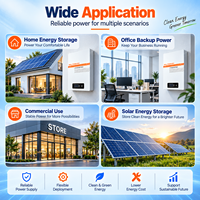 LIRVO Système de Stockage d'Énergie Extérieur de Qualité Supérieure, Batterie LiFePO4 51.2V 5KWH 100AH, 8000 cycles, Alimentation Solaire CAN