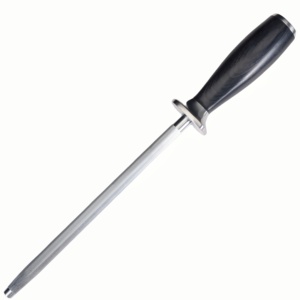 Afilador de cuchillos tipo varilla de carbono de 8 pulgadas con mango de madera Afilador de cuchillos de acero de 2 etapas por <span class=keywords><strong>Sharp</strong></span> - Product Image 3