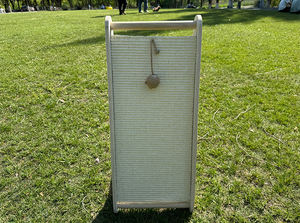 Rascador rectangular <span class=keywords><strong>de</strong></span> madera contrachapada para gatos, función <span class=keywords><strong>de</strong></span> limpieza para interiores y exteriores, muebles para el hogar, elementos esenciales para acampar para mascotas - Product Image 2