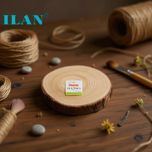 Base in Legno Naturale Ilan 14-15 cm x 1,5 cm per Artigianato e Decorazioni - Product Image 3