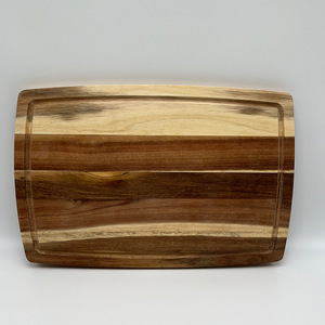Tabla de cortar de madera rectangular de 42x28x2cm para uso doméstico - Product Image 3