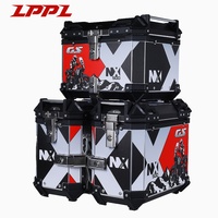 Prix direct usine – Lot de 3 valises en alliage d'aluminium étanches grande capacité pour coffre arrière de moto de tourisme