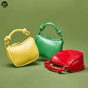 2024 New High Quality Designer Bowling Shoulder Bag PU Leather Handbag Top Handle Women's Wallet