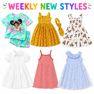 Ropa Infantil al por Mayor, Surtido Aleatorio, Conjunto de Verano, Camiseta para Niños, Pantalones Cortos, Vestido sin Mangas, Exceso de Inventario - Product Image 5