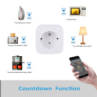 Prise Intelligente Connectée Portable avec Télécommande 20A, Mesure de Puissance, Minuteur sans Fil, Compatible Tuya WiFi
