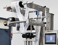 Machine de remplissage automatique verticale pour emballages souples, sachets en forme de bouteille de 30 ml pour boissons, miel, collagène liquide