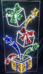 Boîte cadeau <span class=keywords><strong>de</strong></span> <span class=keywords><strong>décoration</strong></span> <span class=keywords><strong>de</strong></span> <span class=keywords><strong>Noël</strong></span>, lumières LED 2D à motifs <span class=keywords><strong>pour</strong></span> la <span class=keywords><strong>décoration</strong></span> <span class=keywords><strong>de</strong></span> fête, <span class=keywords><strong>décoration</strong></span> <span class=keywords><strong>de</strong></span> parc - Product Image 4