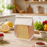 Sacs d'emballage personnalisés transparents en plastique avec fermeture éclair pour supermarché, épicerie, aliments, fruits, poulet rôti, pain de laitière et toasts
