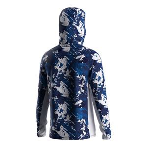 Haut de pêche professionnel à manches longues à séchage rapide anti-UV pour la pêche en mer, motif bouche de poisson, coupe oversize - Product Image 4